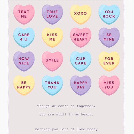 Candy Hearts Valentine